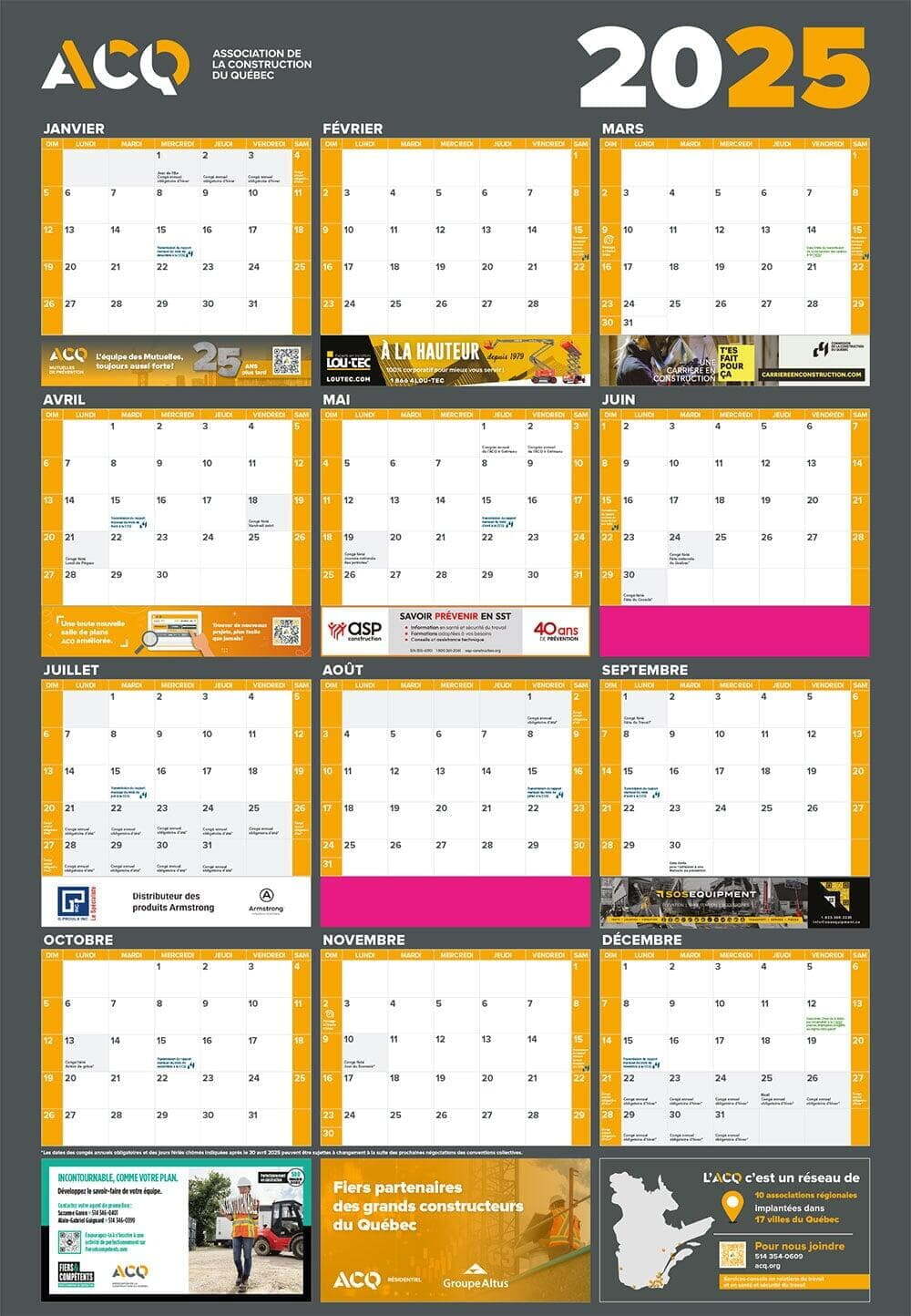 ACQ Calendar